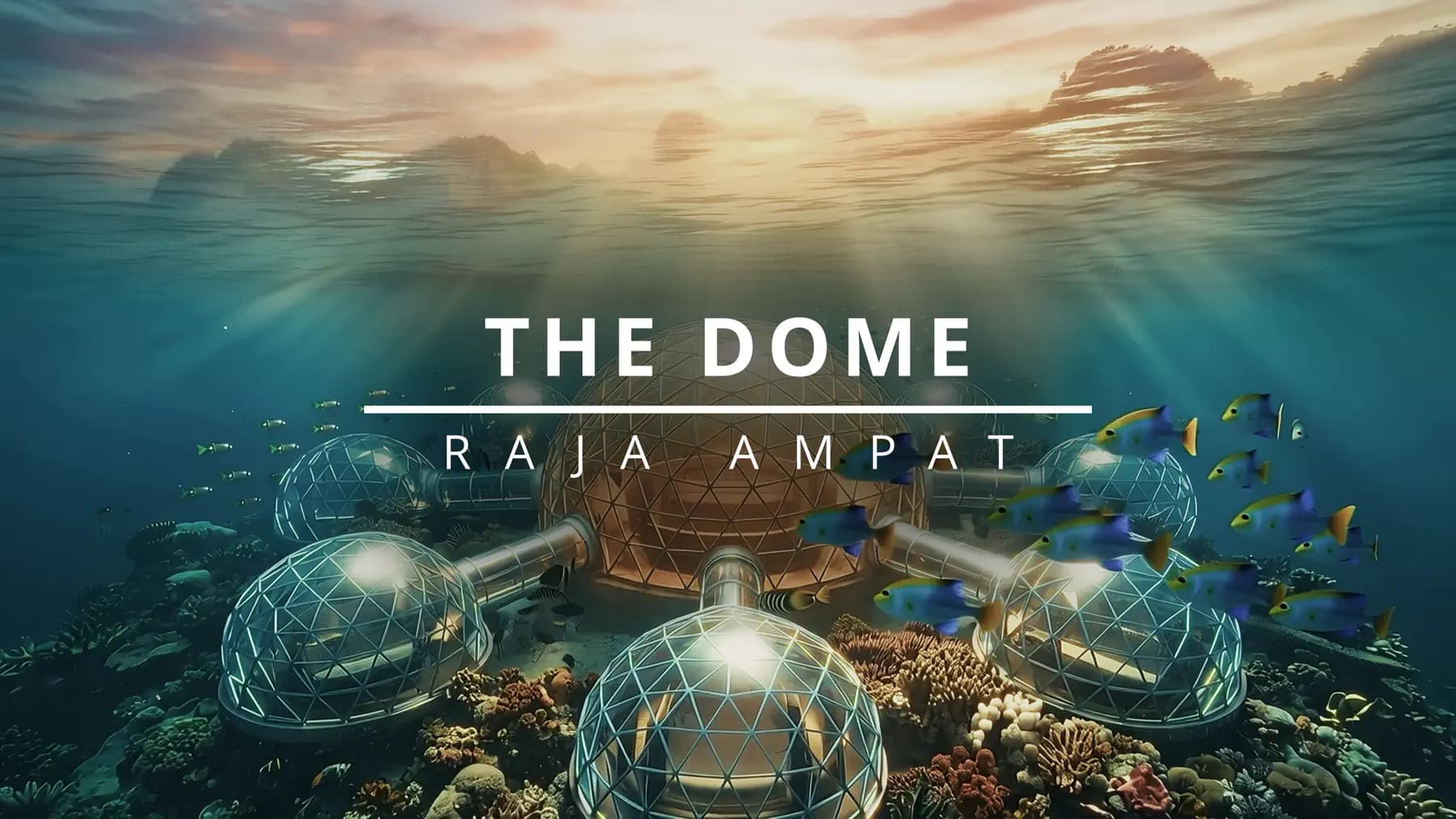 The Dome Raja Ampat : Le premier sanctuaire de luxe sous-marin au monde arrive bientôt